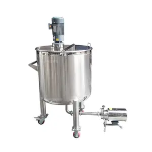 Carbomer water-alcohol solution sanitizer gel making machine propeller impeller mixer stainless steel mixing tank