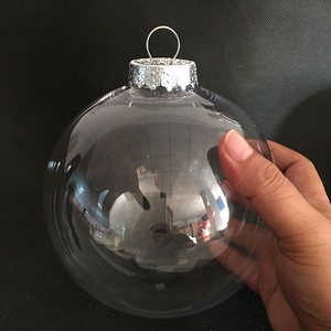 Ornement <span class=keywords><strong>boule</strong></span> <span class=keywords><strong>de</strong></span> <span class=keywords><strong>Noël</strong></span> en plastique transparent <span class=keywords><strong>de</strong></span> 8cm, pré-rempli <span class=keywords><strong>de</strong></span> perles en mousse colorées - Product Image 3