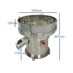 Pequeña máquina de detección de vibraciones de acero inoxidable Equipo de filtro granular líquido de 50cm con motor como componente central - Product Image 5