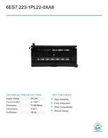 Módulo de E/S Digital Mixto Siemens 6ES7 223-1PL22-0XA8 EM223 Usado, Controlador de Programación PLC Inteligente para Automatización Industrial