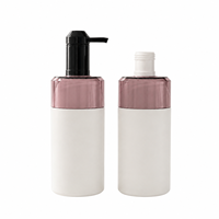Bouteille de shampoing en plastique HDPE de 500 ml, couleur personnalisée, avec pompe distributrice et capuchon à pression pour gel douche et lavant corporel – Vente en gros