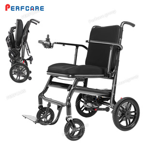 Perfcare XN01 Leichter Elektrischer Rollstuhl <span class=keywords><strong>Fauteuil</strong></span> <span class=keywords><strong>roulant</strong></span> électrique léger en fibre de carbone <span class=keywords><strong>Fauteuil</strong></span> <span class=keywords><strong>roulant</strong></span> électrique pliable pour l'extérieur - Product Image 3