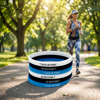 Bracelets en silicone personnalisés, écologiques, imperméables, pour le sport, avec motif de dessin animé, 6 mm, pour les fans de concerts, clubs de fans, pour hommes et femmes