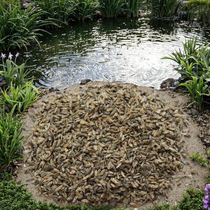 Petites moucherons 0,2-0,5 cm séchés au soleil, 100% protéines naturelles, nourriture pour poissons, tortues et reptiles, pour la santé de la peau et du pelage, noir, durée de conservation 3 ans - Product Image 4