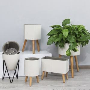 Maceta Decorativa Blanca de Plástico, Maceta Inteligente con Función de Alarma por Escasez de Agua para Jardín Interior Inteligente - Product Image 3