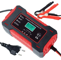 Chargeur de batterie portable 12V 6A pour moto et voiture avec allume-cigare, réparation intelligente par impulsions et charge rapide