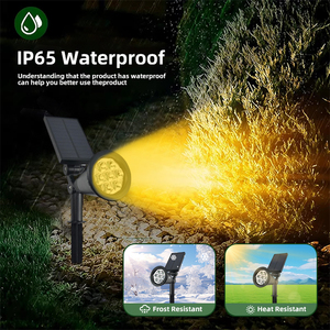Luces Solares Ajustables para Exteriores, Impermeables IP65, Luces LED Solares para Jardín, Césped y Paisaje - Product Image 6