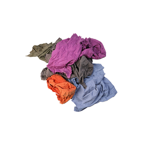 Échantillon gratuit 10kg 20kg 25kg T-<span class=keywords><strong>shirt</strong></span> de couleur mélangée coton recyclé chiffons de mécanicien vêtements 10KG Bale Trapos De Algodon Reciclados - Product Image 5