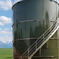 Réservoir de stockage de biogaz automatique anti-corrosion en verre fusionné sur acier avec système de contrôle PLC complet