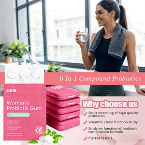 Gommes probiotiques pour femmes, soins féminins, gommes à mâcher probiotiques, équilibre de la flore naturelle, personnalisation de la marque, étiquette privée - Product Image 1