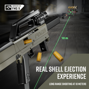 HW TOYS <span class=keywords><strong>Pistola</strong></span> Giocattolo Pieghevole FMG9 a Trasformazione con Espulsione del Bossolo, Proiettili Morbidi, Giochi all'Aperto per Bambini, Idea Regalo - Product Image 4