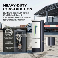Système de barrière de stationnement automatique à moteur CC sans balais pour contrôle d'accès et sécurité des voies de circulation