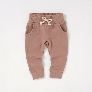 클리어런스 아기 레깅스 신생아 무지 유기농 면 유니섹스 네이비 레깅스 아기용 - Product Image 5