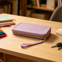 Porte-monnaie en silicone avec logo personnalisé, porte-cartes long unisexe, mini portefeuille à fermeture éclair pour hommes et femmes