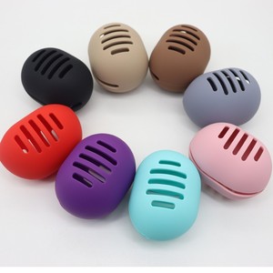 Hot-selling Silicone Beauty Egg Sponge Powder <b>Puff</b> Storage Case Breathable Portable Cosmetic Storage - Product Image 1