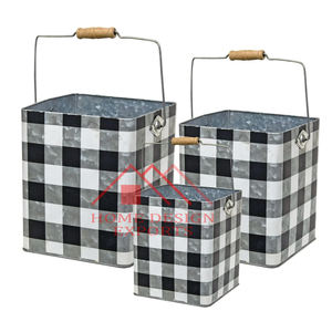 Jardinière suspendue 2025 pour décoration de la maison avec poignée en fer Jardinière de jardin en boîte à cocher Jardinière en fer - Product Image 4