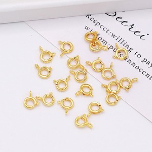 Spring Clasp Jewelry Buckle 14K Gold Plated 18K Gold Plated Silver For Necklace Bracelet DIY Craft Supplies - Product Image 3