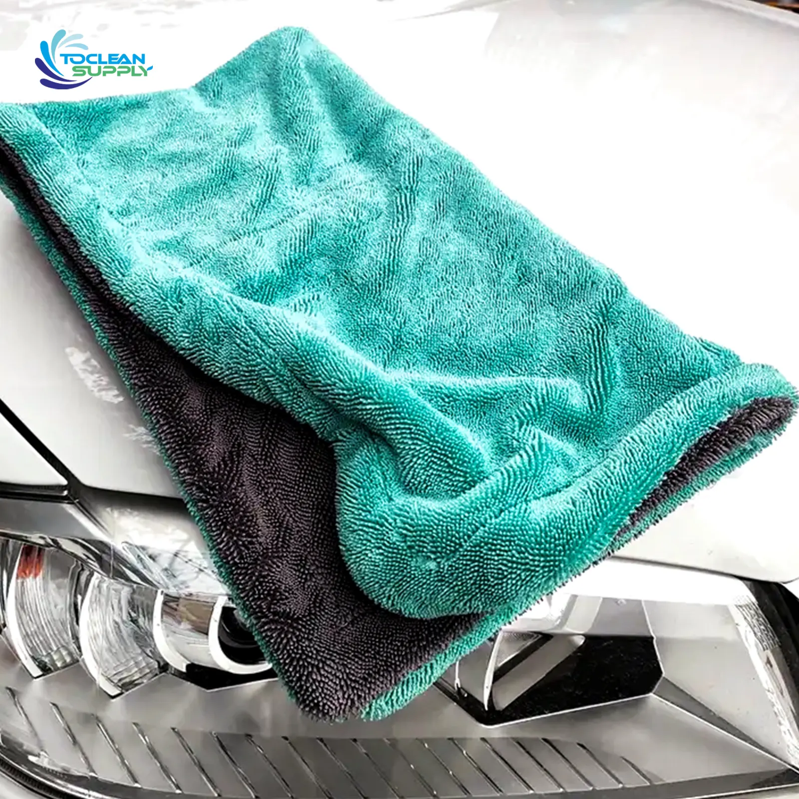 Grijze Kleur Thuis Snelle Droge Absorptie Detaillering Lappen Microfiber Auto Zorg Schoonmaken Microfiber Wasgoed Drogende Handdoeken Auto Voor Reiniging