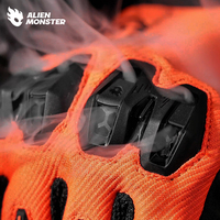 Alien Monster Riding Gear Gants de moto Xs Full Finger Breathable Screentouch Red Bike Riding Gloves for Rider