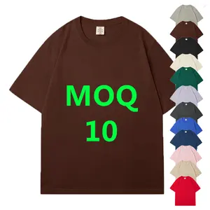 Nueva venta al por mayor clásico antibacteriano gris mujer púrpura impreso primavera oro unisex verde oscuro 100% algodón liso camiseta a granel
