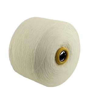Hilo de Algodón Reciclado Certificado GRS, Hilo Abierto para Guantes, Hilo Tejido Crudo Blanco Nm10/1 4/1 - Product Image 1