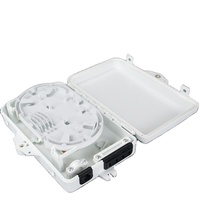 Kotak Distribusi Fiber FTTH Termination Box 16 Core Outdoor ABS NAP FDB ODP Caja PLC Splitter Putih