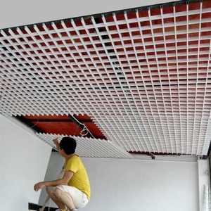 Hệ Thống Trần Lưới Nhôm Thiết Kế Trần Mở Di Động Thiết Kế Trần Pop Vách Ngăn Kim Loại Treo Cho Phòng Khách Trung Tâm Mua Sắm - Product Image 4