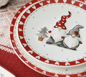 Juego de Vajilla Navideña con Diseño de Gnomo Personalizado OEM, Vajilla de Cerámica al por Mayor con su Logotipo/Diseño para las Fiestas - Product Image 2