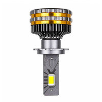 Ampoule de phare LED H7 260W 12V pour automobile avec boîtier en aluminium, étanche IP65, mise à niveau universelle pour voiture