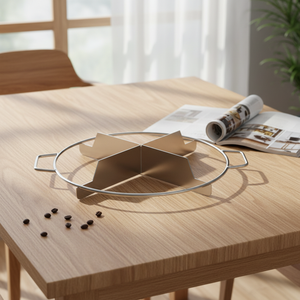 Utensile da Forno Personalizzato, Taglierina per Torte a 6/7/8 Fette, Marcatore <span class=keywords><strong>di</strong></span> Porzioni, Pressa Manuale per Impasto, Tagliapizza Rotondo - Product Image 1