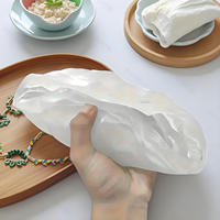 Moule en silicone 3D en forme de pivoine pour bougies parfumées, moule pour ornements en plâtre, moule pour décoration de gâteaux, moule pour pudding au chocolat, moule artisanal