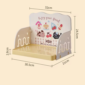 Nouvelle station d'alimentation anti-déversement colorée pour animaux de compagnie, support réglable en hauteur pour deux bols pour chiens de petite et moyenne taille - Product Image 3