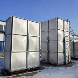 Tanque de almacenamiento de agua SMC/GRP/FRP Grado alimenticio de la más alta calidad Venta caliente GRP tanque de panel modular tanques de agua FRP