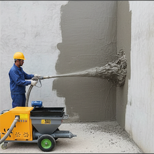 Automatische mortelspuitmachine met regelbare druk, wandpleistermachine met CE-certificaat - Product Image 1