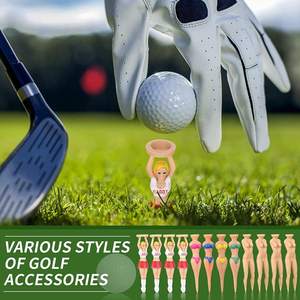Tees de Golf Personalizados de Plástico con Forma de Mujer Desnuda en Bikini, Altura Ajustable, Coloridos, 3 1/4 Pulgadas, 6 Colores Como se Muestra en la Imagen - Product Image 2