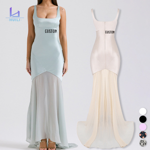 Smanicato elegante abito da sera <span class=keywords><strong>lungo</strong></span> <span class=keywords><strong>lungo</strong></span> senza schienale <span class=keywords><strong>lungo</strong></span> <span class=keywords><strong>lungo</strong></span> e <span class=keywords><strong>lungo</strong></span> cristallizzato <span class=keywords><strong>bianco</strong></span> e cristallizzato Maxi abito da sera donna <span class=keywords><strong>con</strong></span> <span class=keywords><strong>spacco</strong></span> - Product Image 2