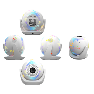 Portable <b>Projector</b> <b>Speaker</b> Ball Smart Mini <b>Projector</b> with Built-in <b>Speaker</b> for Home Party Kids Learning - Product Image 4