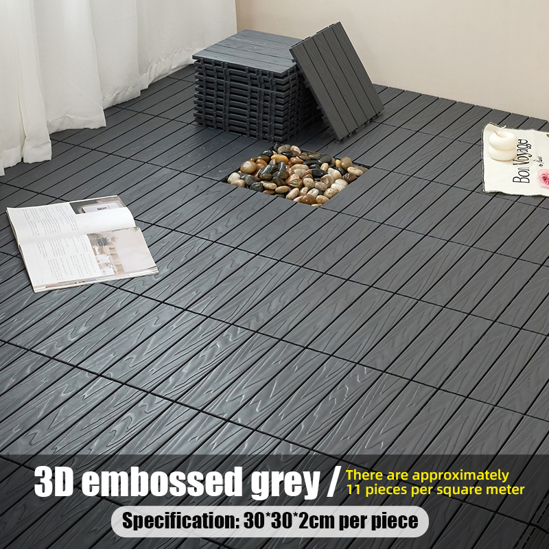 Gaufrage grain droit gris