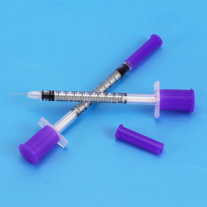 Jeringas <span class=keywords><strong>de</strong></span> <span class=keywords><strong>Insulina</strong></span> Desechables Envasadas Individualmente, Color Morado, con Triple Bisel, Certificación CE, 29G 30G 31G <span class=keywords><strong>0.3</strong></span>/0.5/1ml 6/8/13mm - Product Image 1
