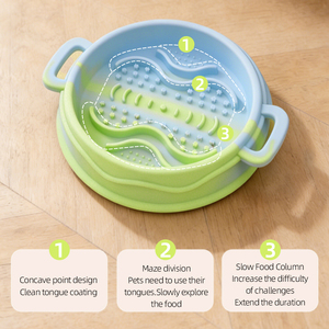 Comedero Cuadrado de Silicona Ecológico para Perros, Tamaño Grande, Antideslizante, de Grado Alimenticio, Fácil de Limpiar, para Uso en Interiores, Exteriores y Viajes - Product Image 6