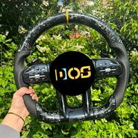 Volant en fibre de carbone forgé avec LED pour Mercedes-Benz W126 S500 A180 ML350 GLS 350D X166 GLK W118 S320 GTS