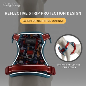 Rompi <span class=keywords><strong>Harness</strong></span> latihan badan hewan peliharaan awet dapat diatur, rompi <span class=keywords><strong>Harness</strong></span> anjing taktis ekstra aman Anti terpisah - Product Image 4
