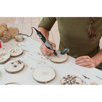 DREMEL Stylo+ Mini perceuse multifonction avec 15 accessoires, pince à bec long en acier allié, bricolage, fabriqué en Italie