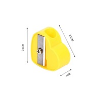 Taille-crayon manuel en plastique en forme de cœur personnalisé pour enfants, fournitures de papeterie scolaire et de bureau colorées