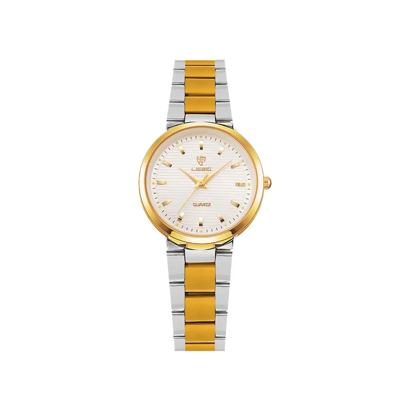 Skmei L1012 quartz analog bangle wrist watch women ladies gold fashion steel watches