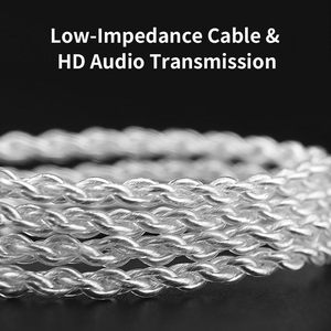 Cables de Extensión para Auriculares con Conector Tipo-C QKZ TC100, Auriculares con Cable Mejorados, Cable de Monitor Intrauditivo para o KZ CCA <span class=keywords><strong>TRN</strong></span> - Product Image 3