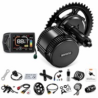 Kit de conversion de vélo électrique avec moteur central 250W 350W 500W 750W 1000W et écran couleur, en stock UE/US