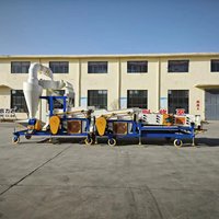 Nettoyeur de graines combiné en Chine avec table de gravité du système d'air et niveleuse à tamis vibrant