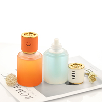 Bouteille de diffuseur d'aromathérapie d'huile essentielle de luxe personnalisée 130ML bouteille en verre recyclable de couleur dégradée
