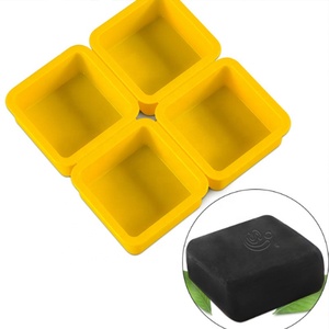 Moule à savon en silicone carré antiadhésif de haute qualité, pas cher, 4 cavités, pour fabrication artisanale, en vente - Product Image 1